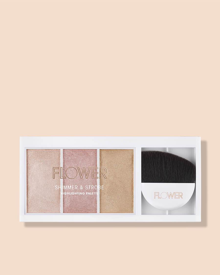 fuzzy Forberedelse gøre det muligt for Shimmer & Strobe Highlighting Palette | FLOWER Beauty